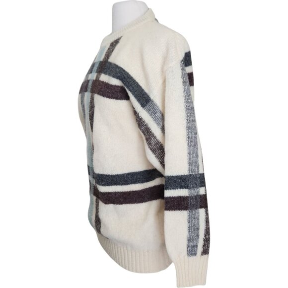 Vintage Damon 100% Pure Wool Sweater M Pullover Knit Grandpa Made in England - Picture 3 of 16